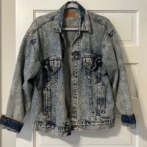 Levi acid wash denim jacket vintage